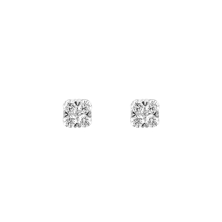 Gold-Ohrringe mit Diamanten