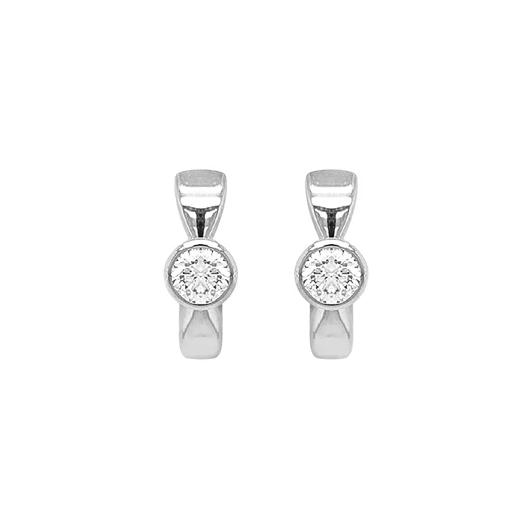 Gold-Ohrringe mit Diamanten