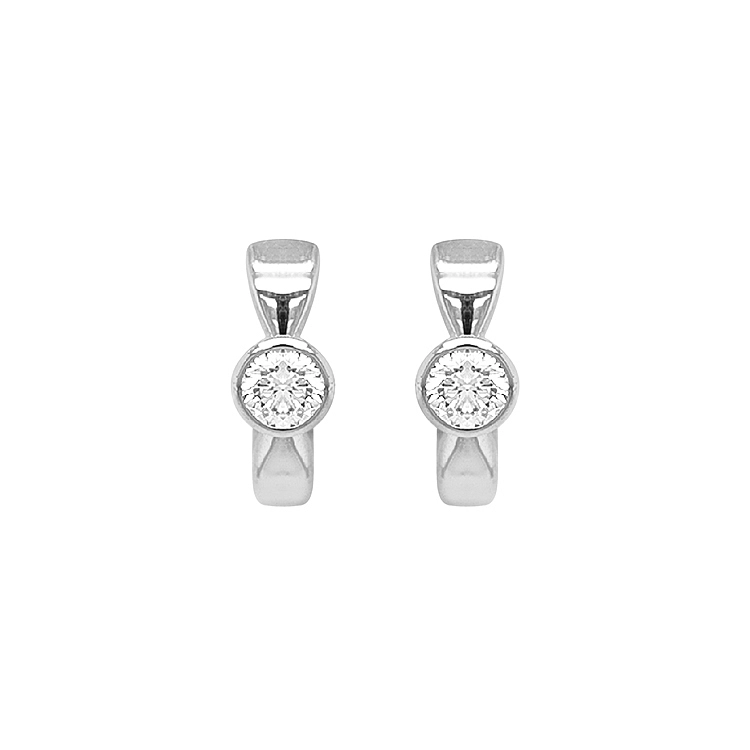 Gold-Ohrringe mit Diamanten