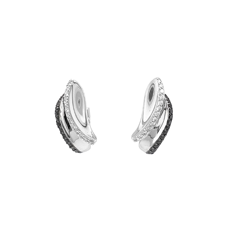 Gold-Ohrringe mit Diamanten