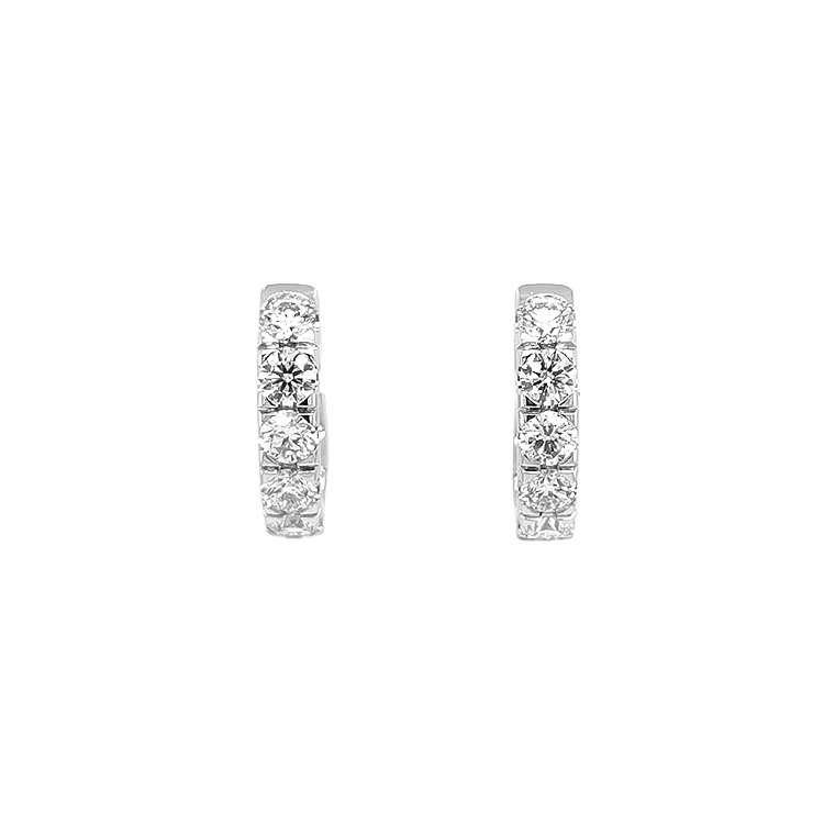 Gold-Ohrringe mit Diamanten