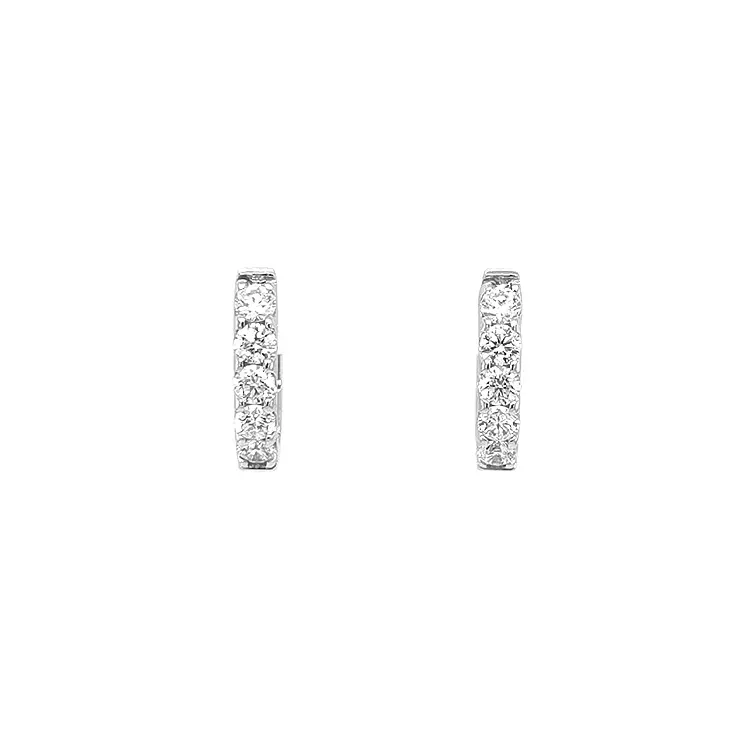 Gold-Ohrringe mit Diamanten