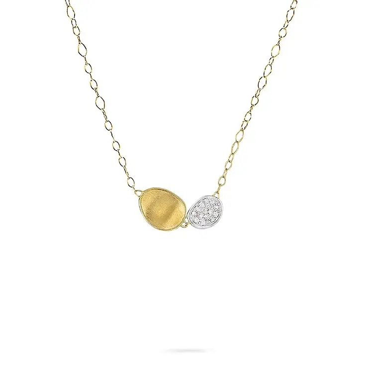 Gold-Halskette mit Diamanten Marco Bicego Lunaria