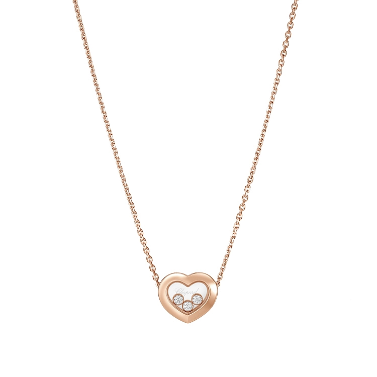 Gold Chopard Happy Diamonds Halskette 81A611-5001