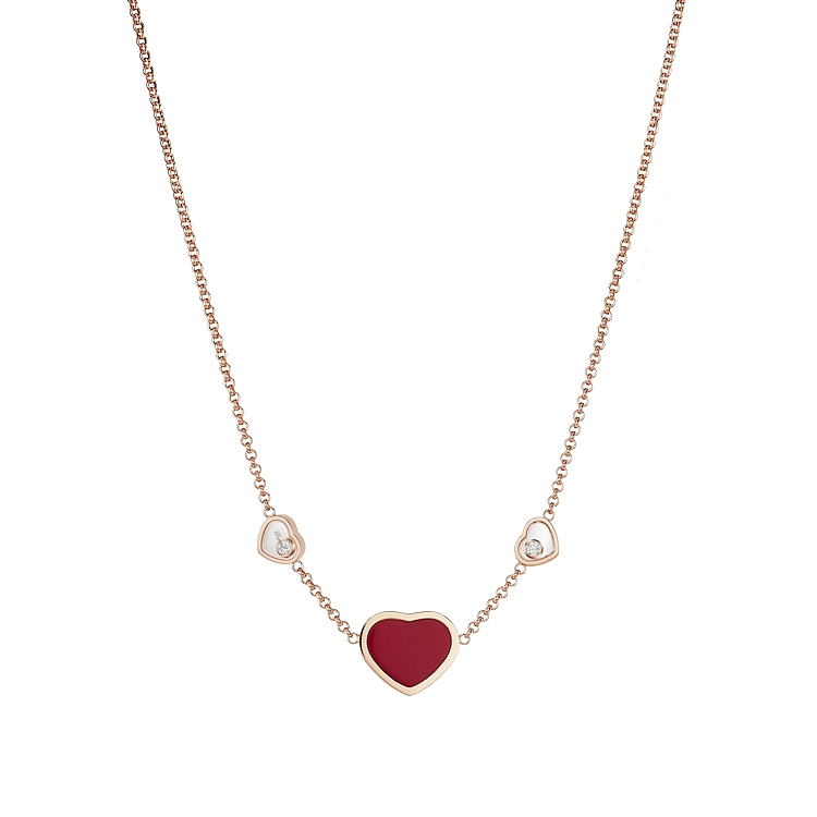 Gold Chopard Happy Hearts Halskette 81A082-5801