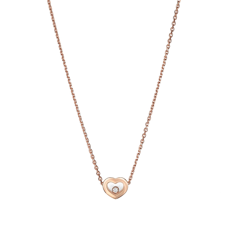 Gold Chopard Happy Diamonds Halskette 81A054-5001