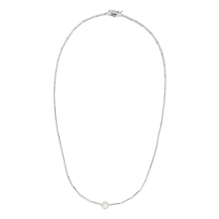 Gold-Halskette mit Diamant