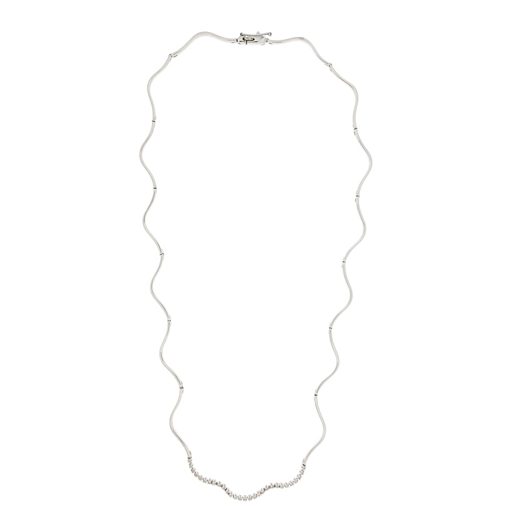 Gold-Halskette mit Diamanten