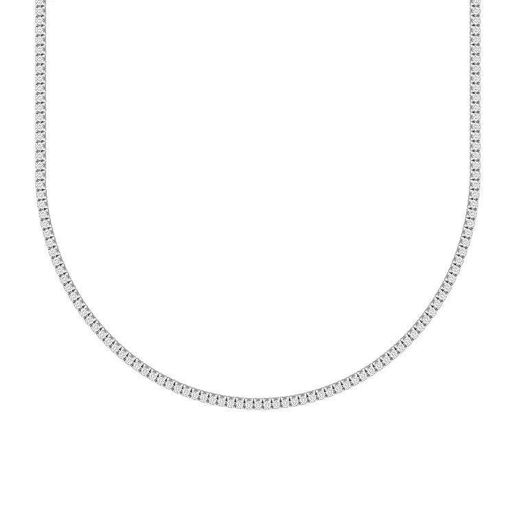 Tennis-Halskette aus Gold mit Diamanten