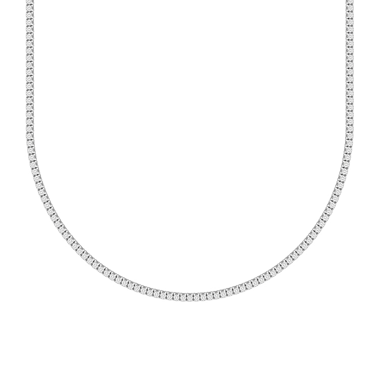 Tennis-Halskette aus Gold mit Diamanten