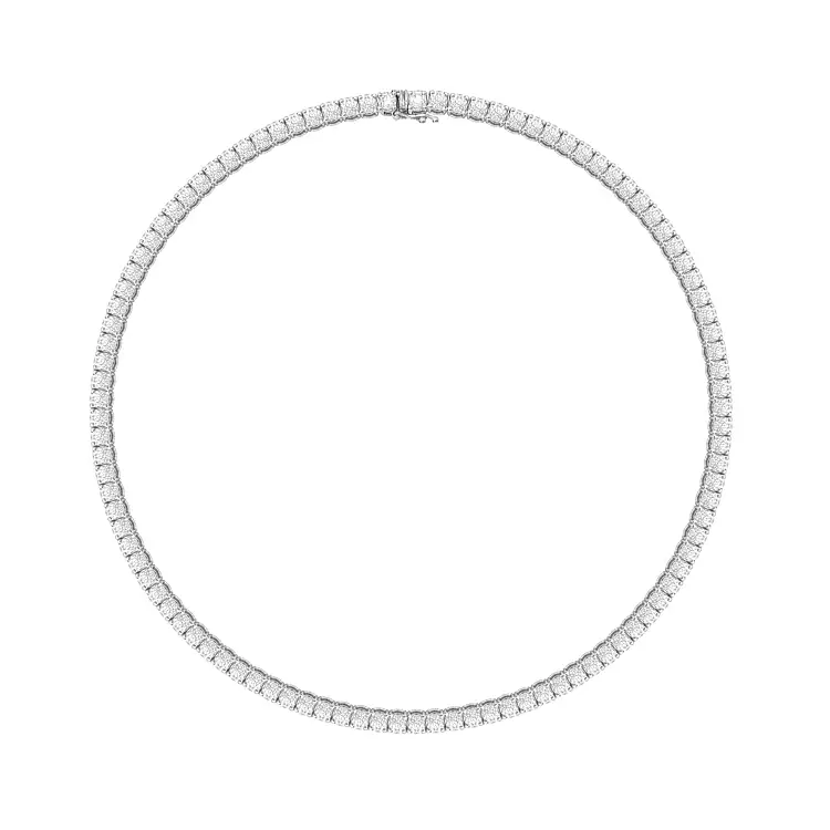 Tennis-Halskette aus Gold mit Diamanten