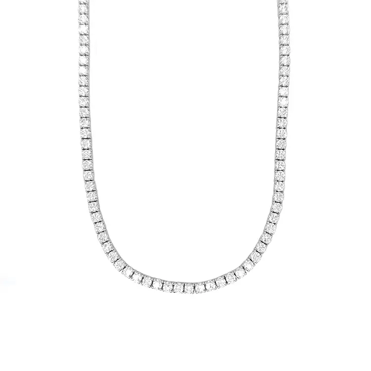 Tennis-Halskette aus Gold mit Diamanten