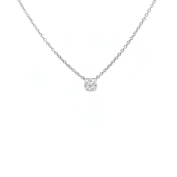 Gold-Halskette mit Diamanten