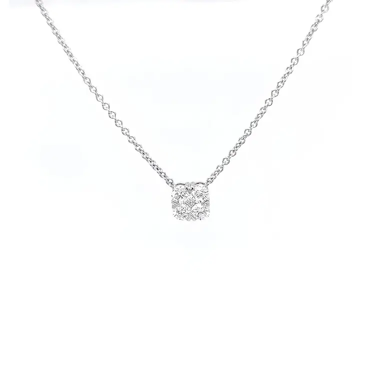 Gold-Halskette mit Diamanten