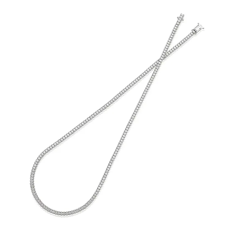 Gold Tennis Halskette Crieri mit Diamanten