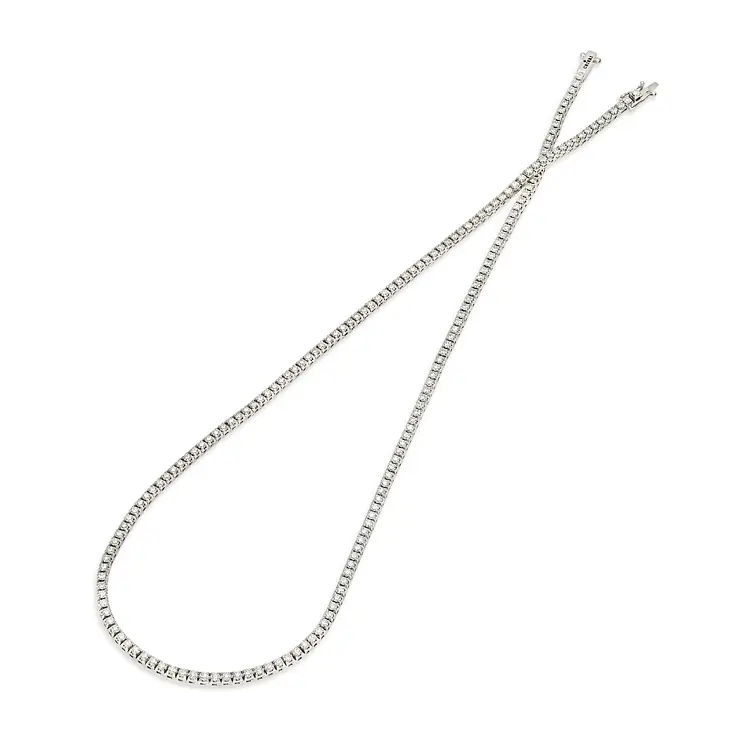 Gold Tennis Halskette Crieri mit Diamanten