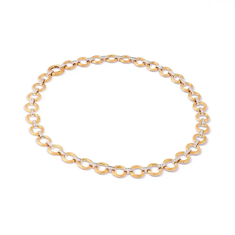 Gold Marco Bicego Jaipur Diamant-Halskette CB2660 B YW