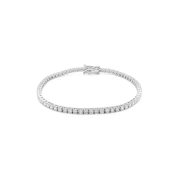 Gold-Tennisarmband mit Diamanten