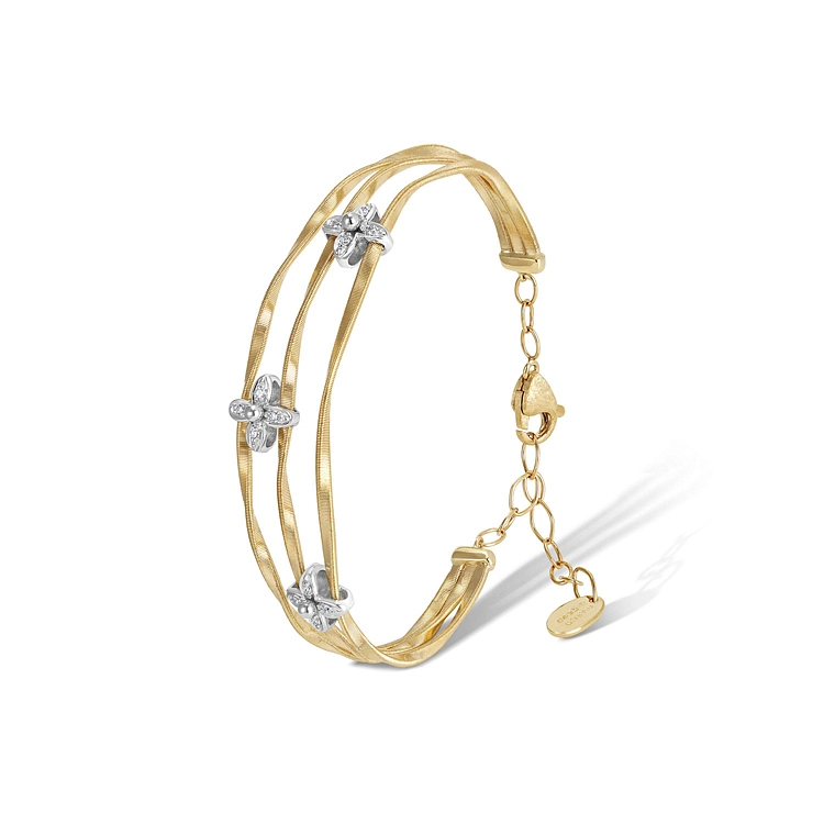 Goldarmband Marco Bicego Marrakech Onde mit Diamanten