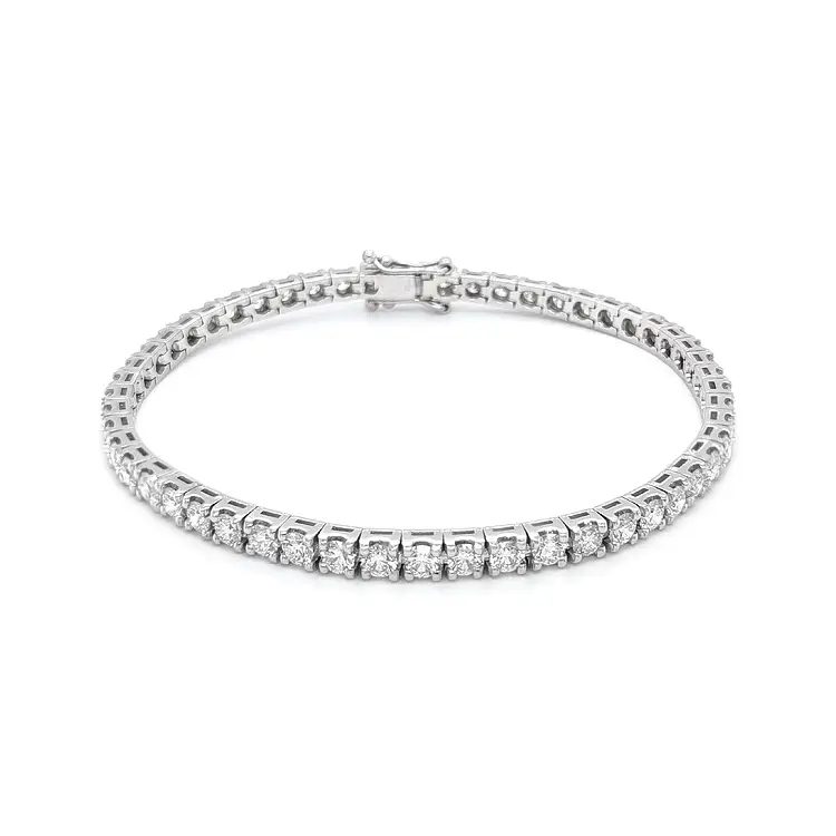 Goldenes Tennisarmband mit Diamanten