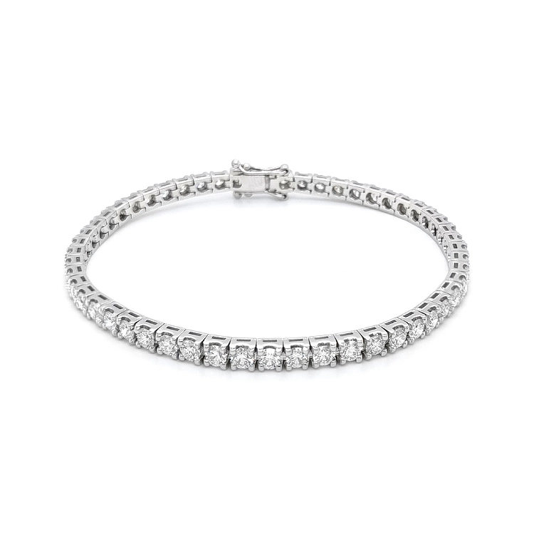 Goldenes Tennisarmband mit Diamanten