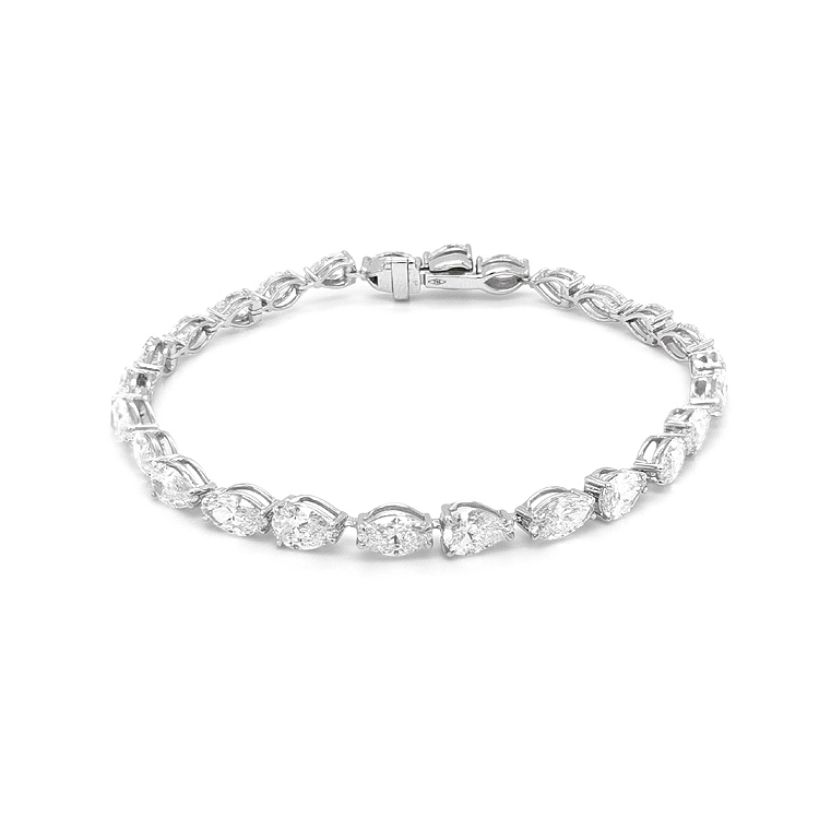Gold-Tennisarmband mit Diamanten 8,69ct