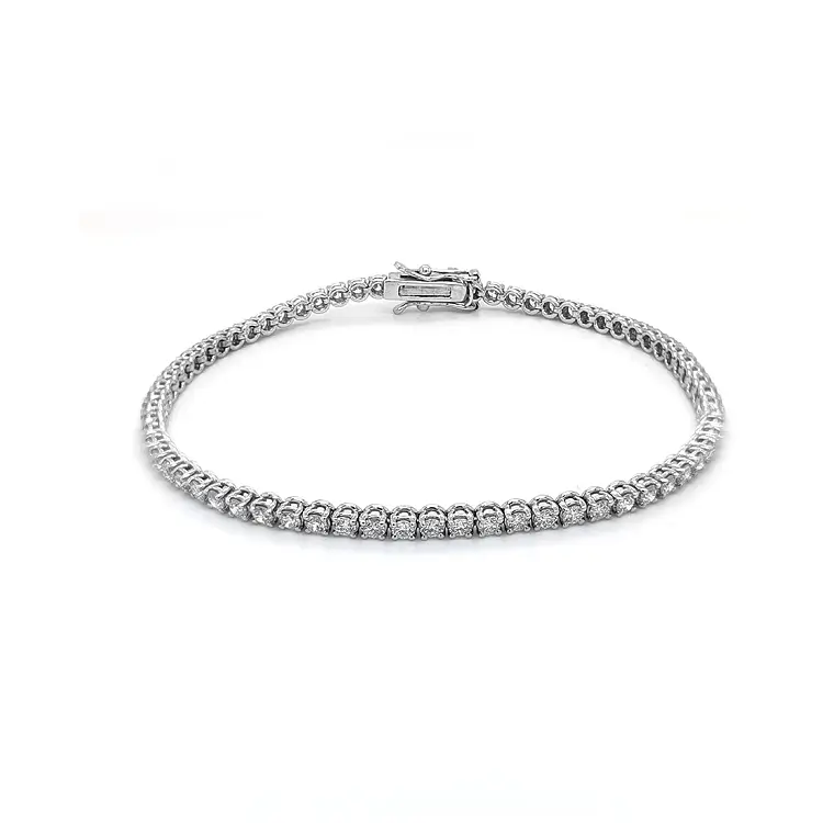 Gold-Tennisarmband mit Diamanten