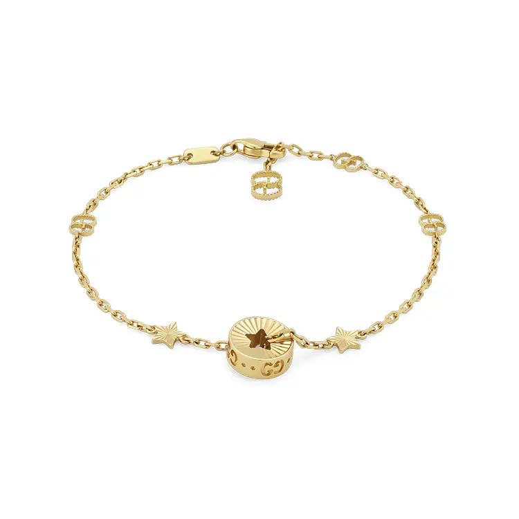 Goldfarbenes Gucci Icon-Armband YBA729370001