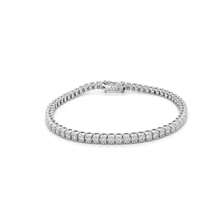 Gold-Tennisarmband mit Diamanten