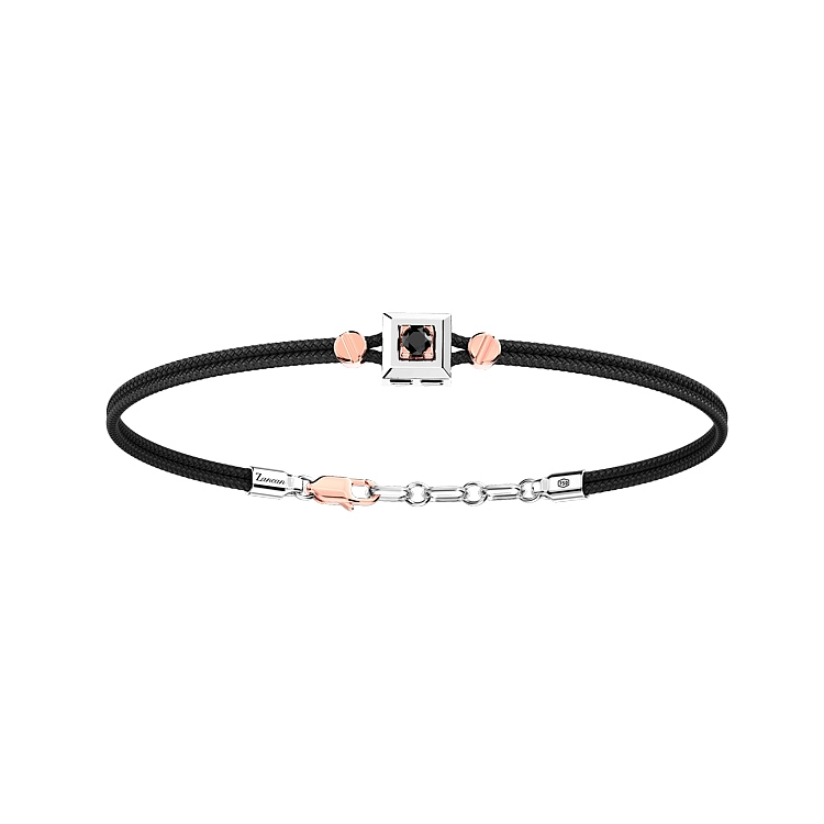 Goldarmband Zancan mit rotem Diamant