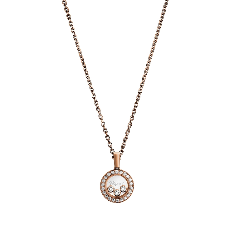 Gold-Anhänger Chopard Happy Diamonds 79A018-5201