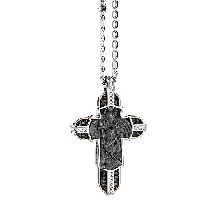 Gold-Anhänger Kreuz Zancan Symbolic EC808BR