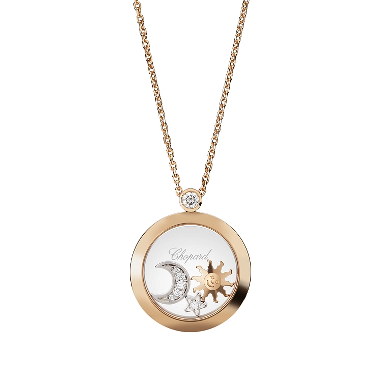 Gold-Anhänger Chopard Happy Diamonds 799434-5201