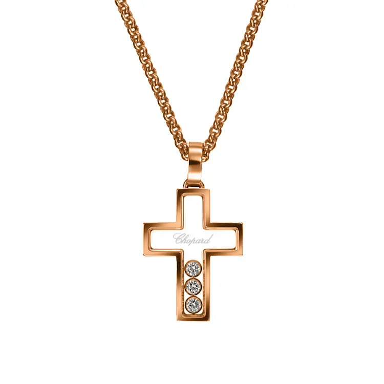 Gold-Anhänger Chopard Happy Diamonds 794009-5001