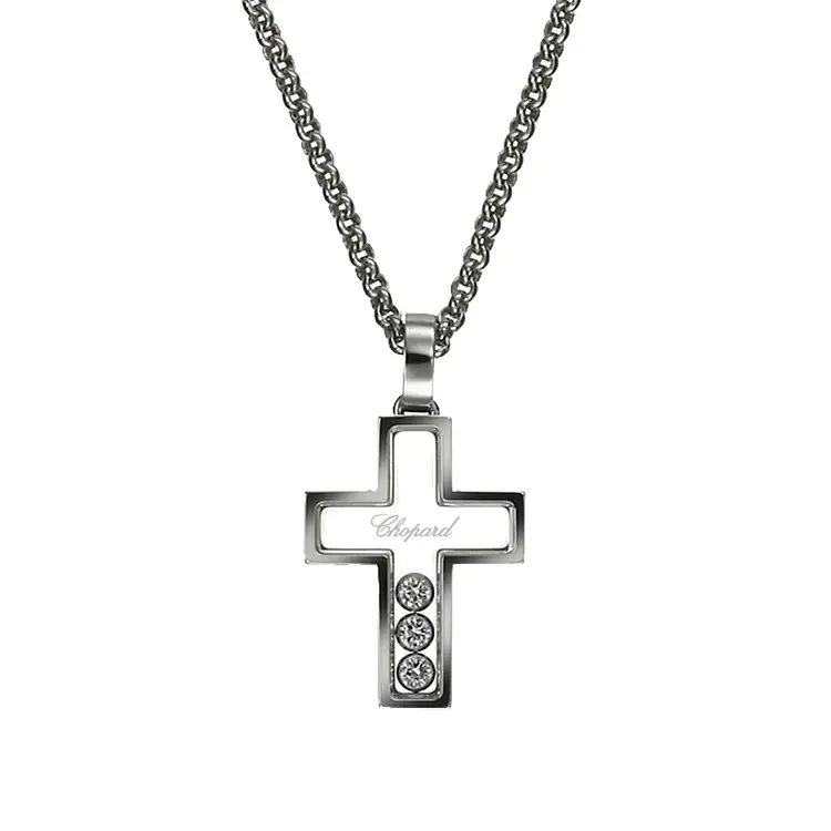 Gold-Anhänger Chopard Happy Diamonds 794009-1001