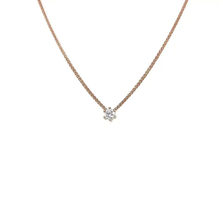 Gold-Anhänger mit Diamant