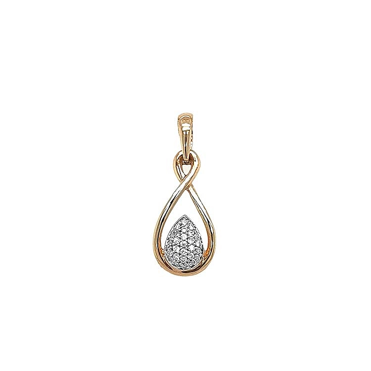 Gold-Anhänger mit Diamanten