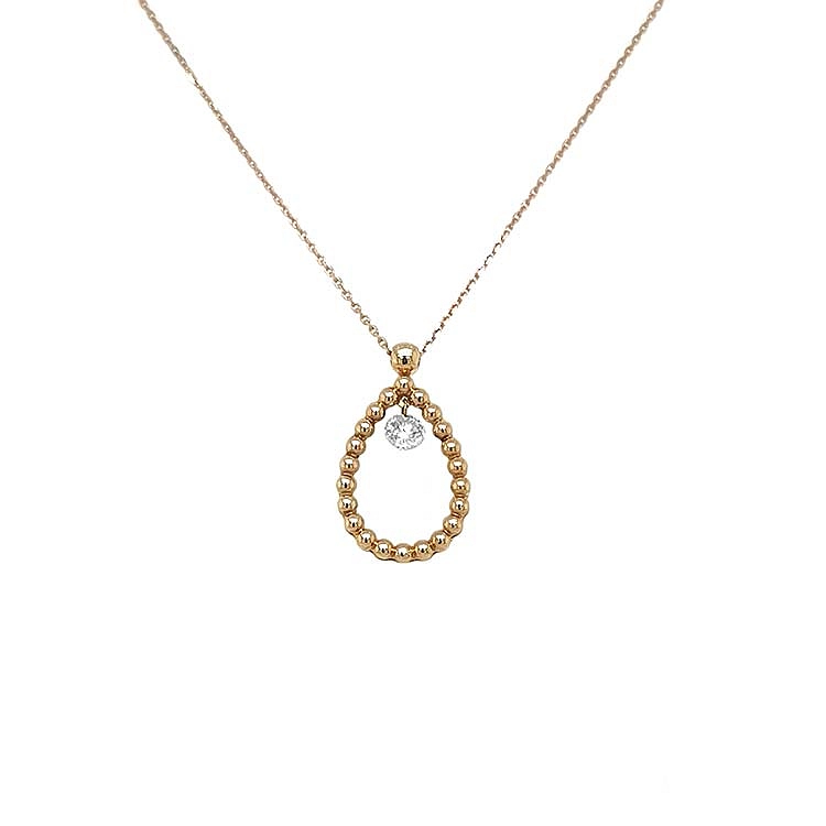 Gold-Anhänger mit Diamant