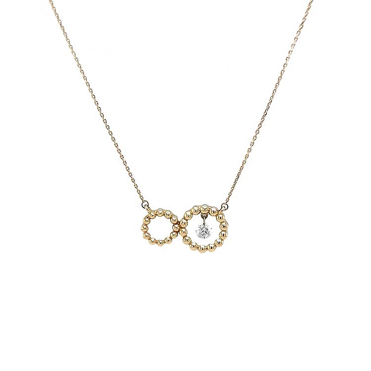 Gold-Halskette mit Diamant