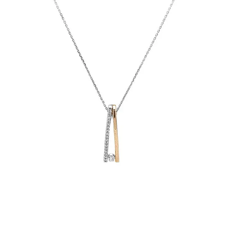 Gold-Anhänger mit Diamanten