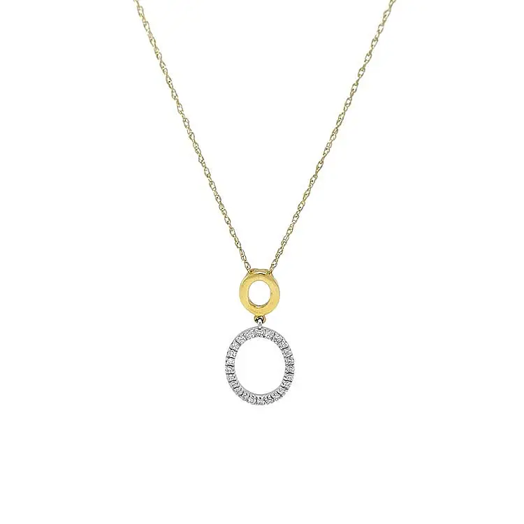 Gold-Anhänger mit Diamanten