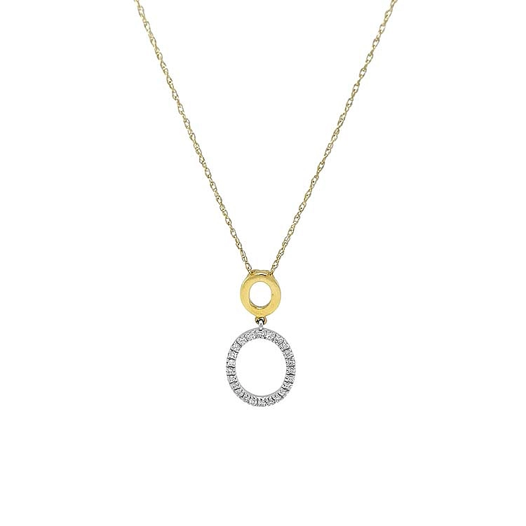 Gold-Anhänger mit Diamanten