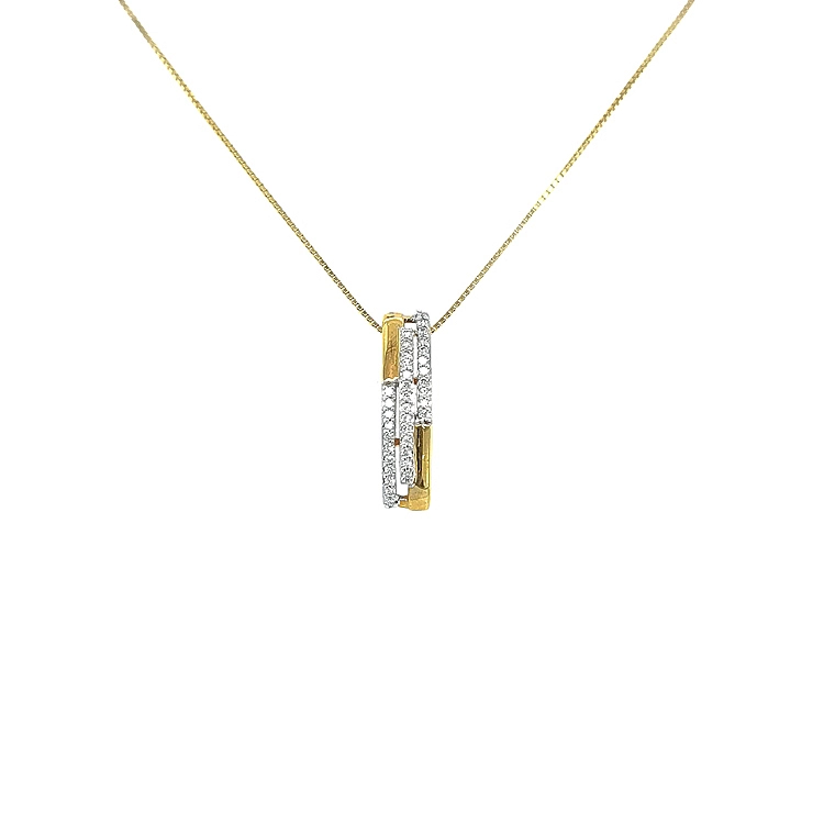Gold-Anhänger mit Diamanten