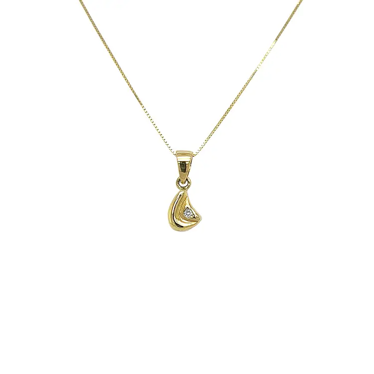 Gold-Anhänger mit Diamant