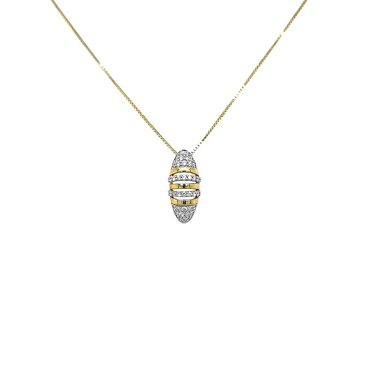 Gold-Anhänger mit Diamanten