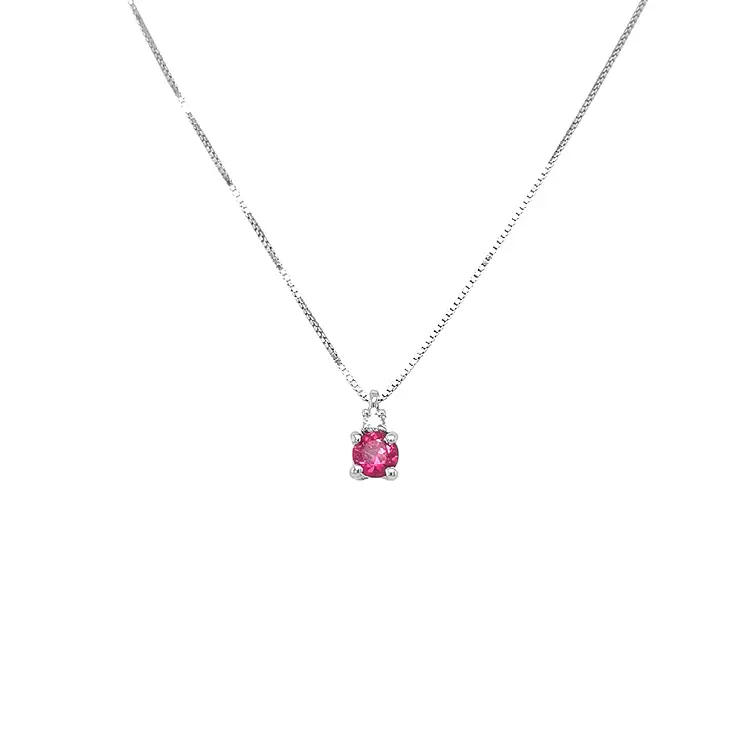 Gold-Anhänger mit Rubin und Diamant