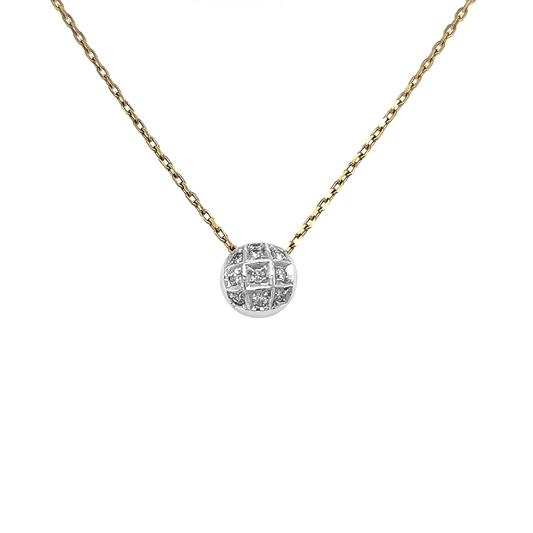 Gold-Anhänger mit Diamanten