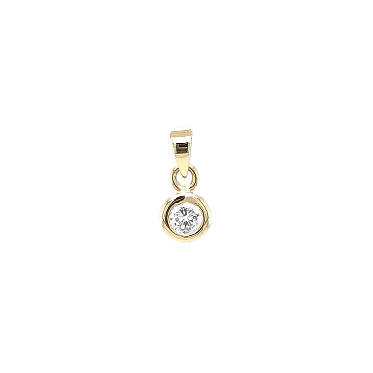 Gold-Anhänger mit Diamant