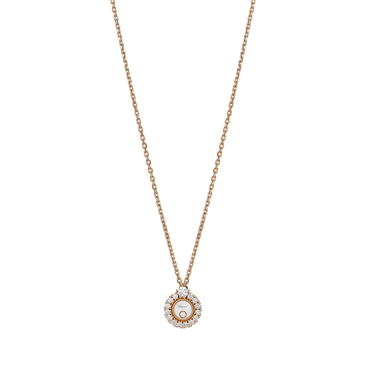 Gold-Anhänger Chopard Happy Diamonds 799466-5701
