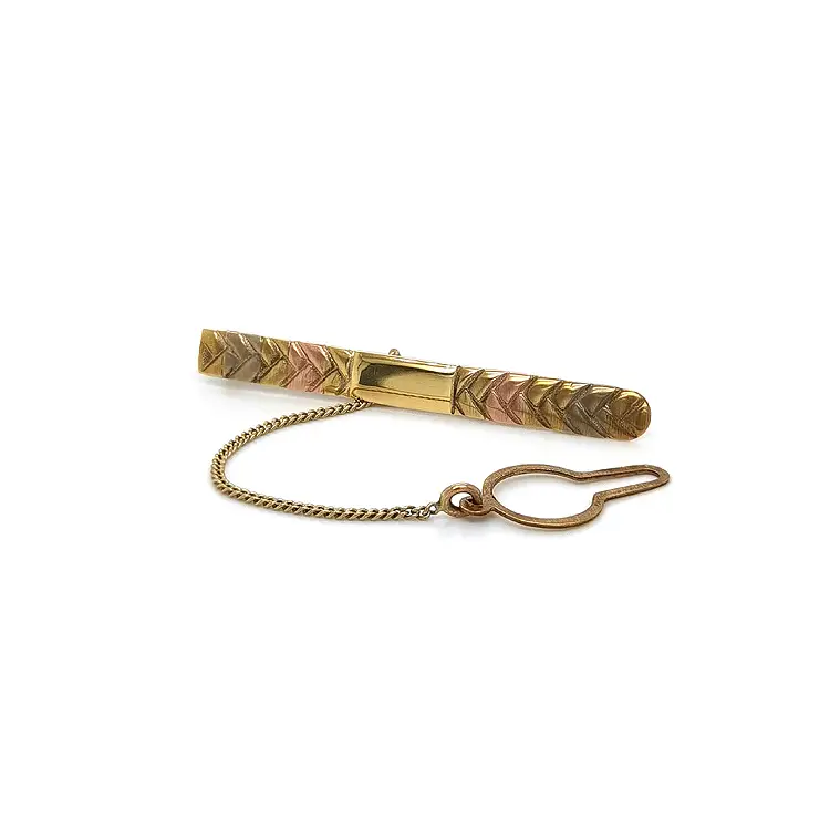 Goldene Krawattenschnalle